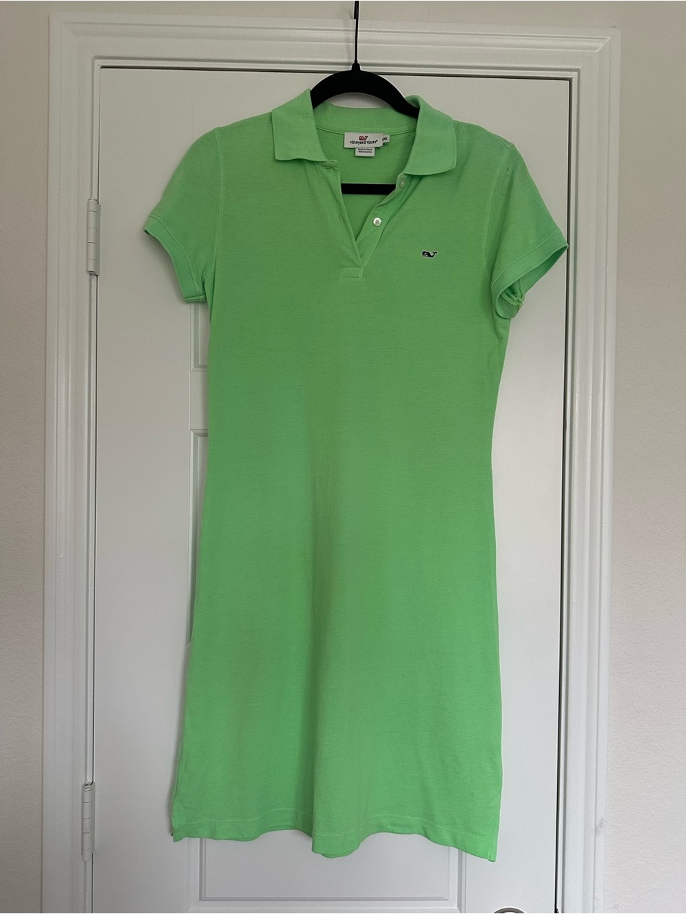 Vineyard Vines Lime Green Cotton Polo Dress